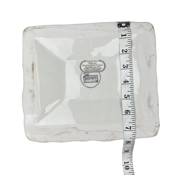 Holiday Cookie Jar David Carter Brown Sakura Blue Christmas Valley Inn Ceramic - Picture 11 of 14